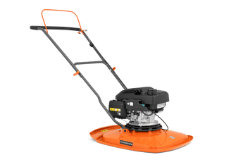 An orange Husqvarna GX 560 lawn mower with a black handle and accents. Greenstripe