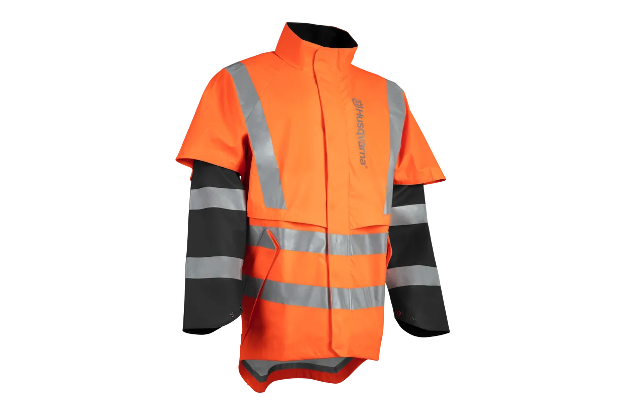 Husqvarna Rain Jacket Protect High Vis, Functional