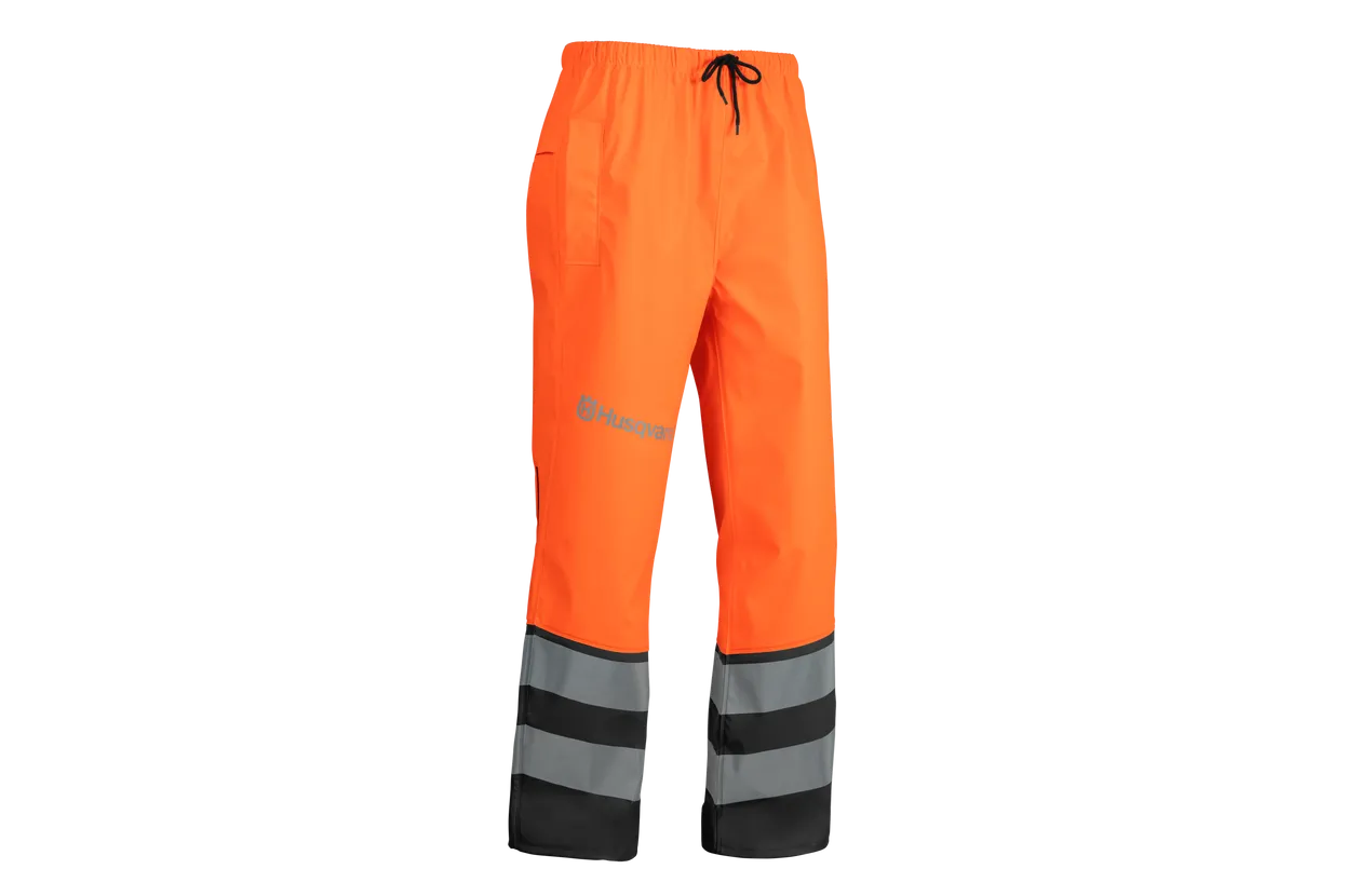 Husqvarna High Viz Rain Trousers, Functional