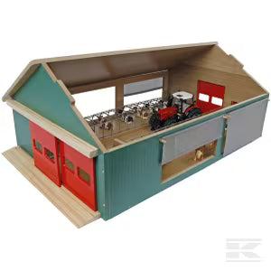 610250 Cattle barn with windbreak screen