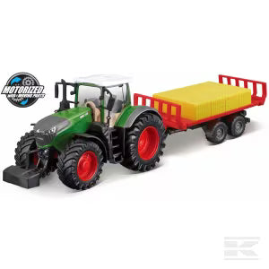Fendt 1050 vario tractor and bale trailer