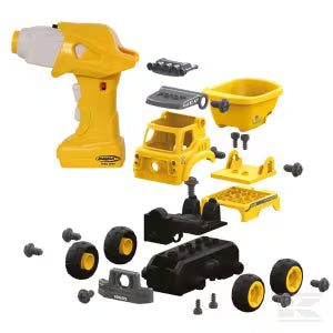 JA405226 Dump Truck First RC Kit 27-part with cordless screwdriver