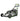 A EGO brand cordless self-propelled lawn mower with a 52cm cutting deck, predominantly gray and black in color with green accents. Greenstripe