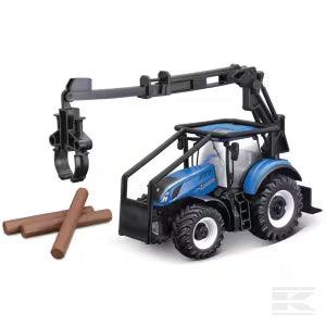New Holland T7.315 forestry tractor with logging loader