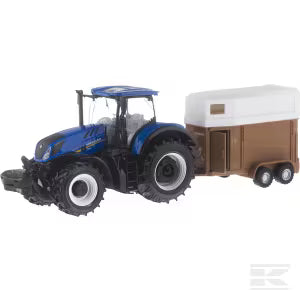 New Holland T7.315 tractor with horse trailer