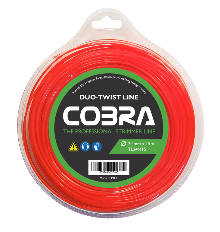 Cobra 2.4mm x 15m Twist Professional Strimmer Line