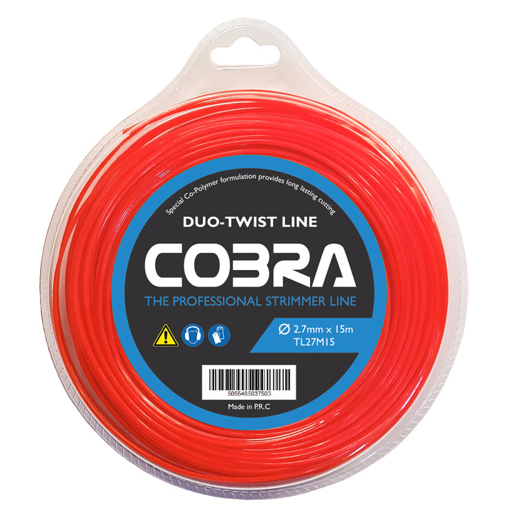 Cobra 2.7mm x 15m Twist Professional Strimmer Line