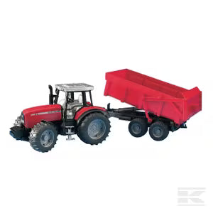 U02045 Massey Ferguson 7480 with trailer