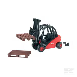 U02511 Linde H35 forklift and 2 pallets