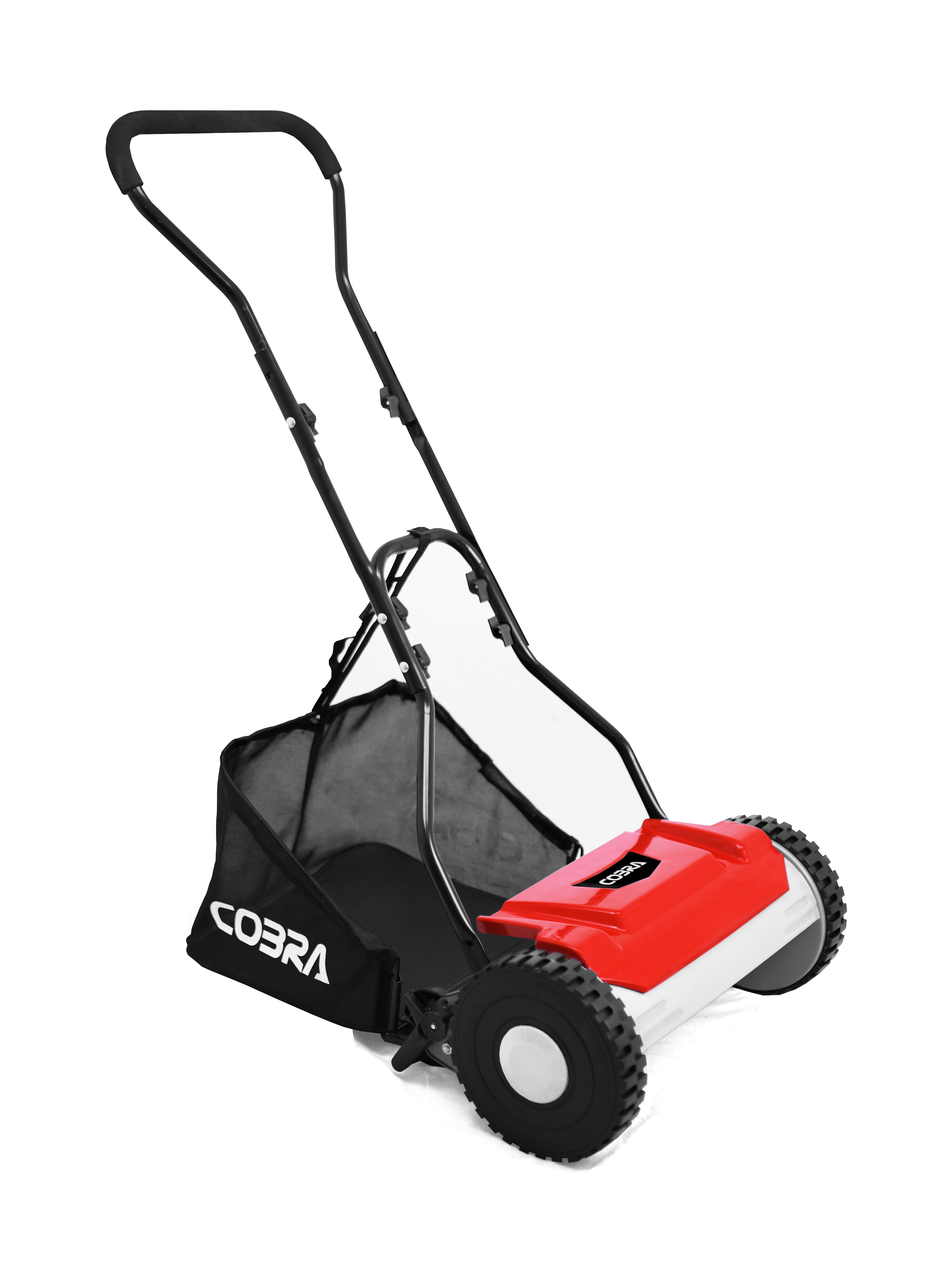 15" Hand Lawnmower and Grass Collector